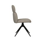 Eetkamerstoel Finn - Naturel - Royal Boucle - Zwart Metalen Frame