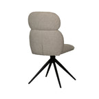 Eetkamerstoel Finn - Naturel - Royal Boucle - Zwart Metalen Frame