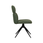 Eetkamerstoel Finn - Forest - Royal Boucle - Zwart Metalen Frame