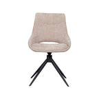 Eetkamerstoel Marlow - Clay - Elite - Zwart Metalen Frame