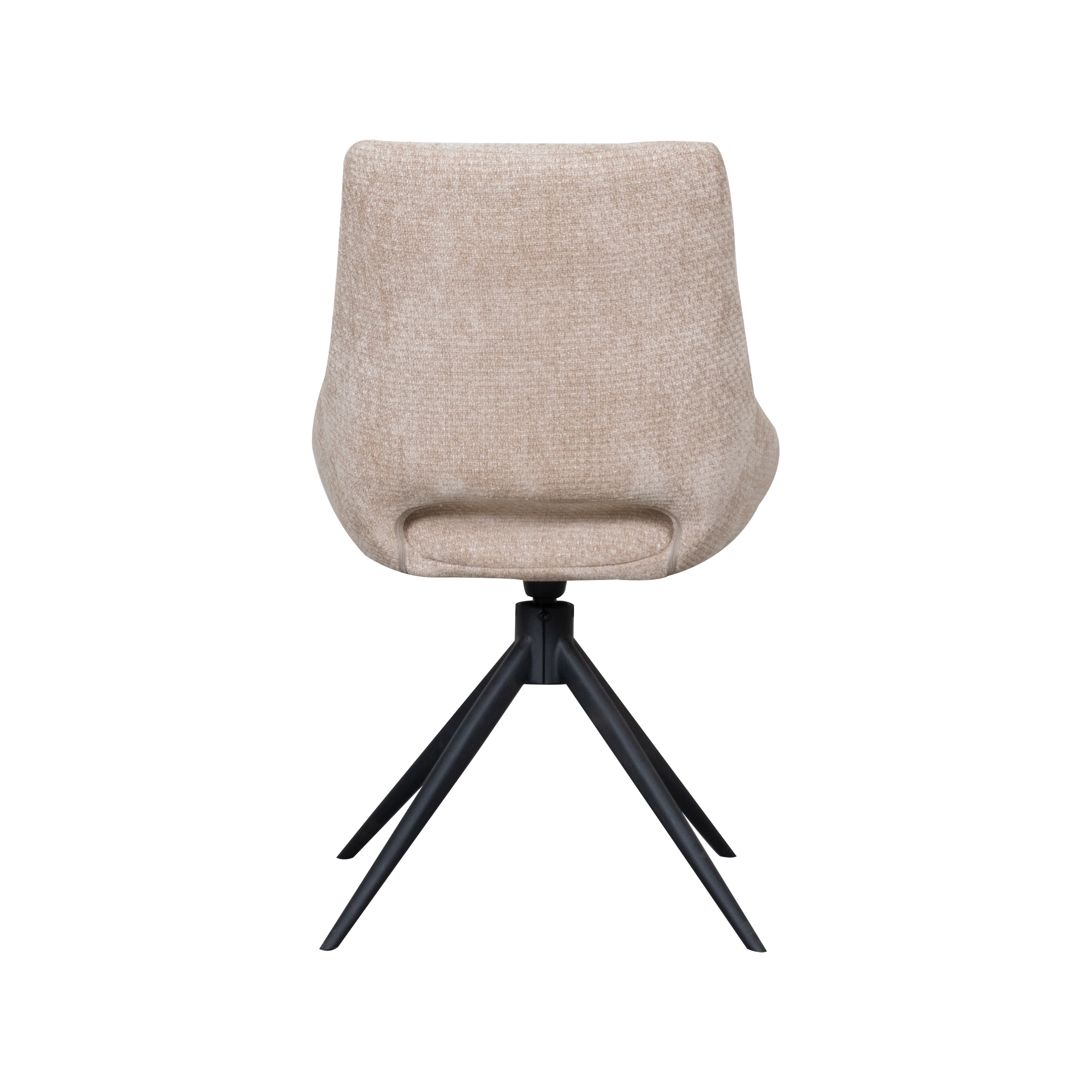 Eetkamerstoel Marlow - Clay - Elite - Zwart Metalen Frame