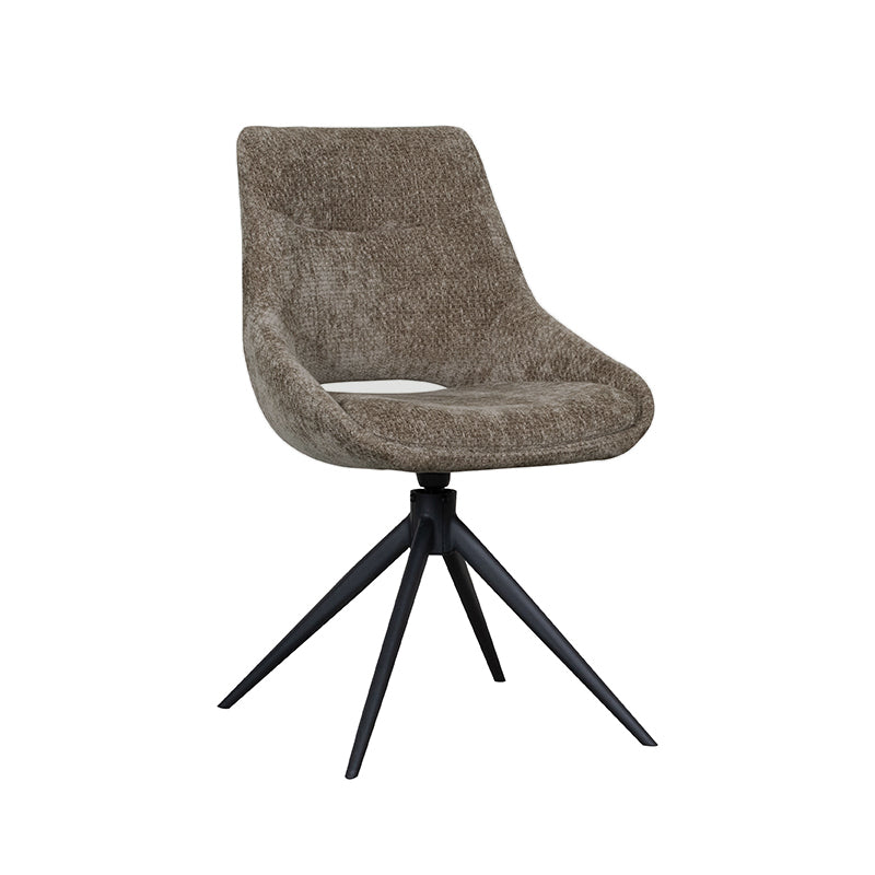 Eetkamerstoel Marlow - Hunter - Elite - Zwart Metalen Frame