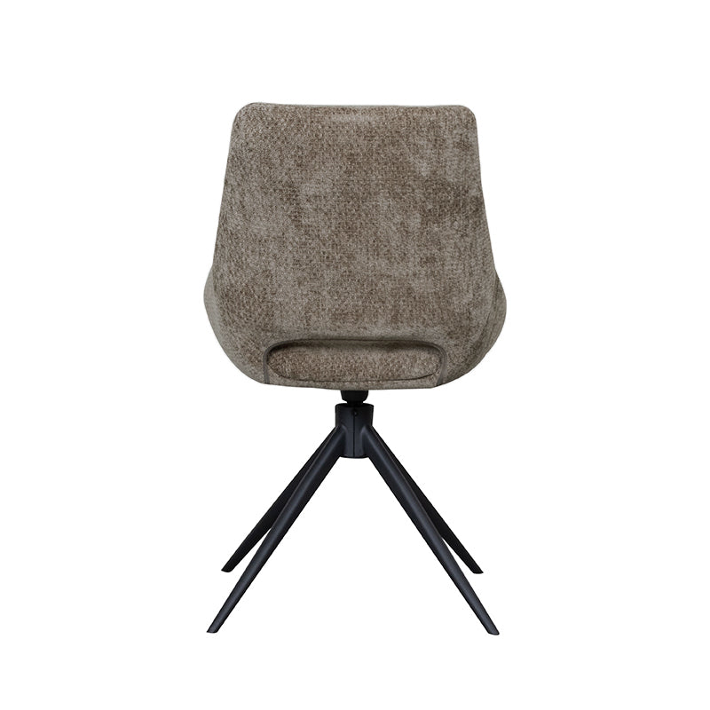 Eetkamerstoel Marlow - Hunter - Elite - Zwart Metalen Frame