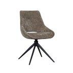 Eetkamerstoel Marlow - Hunter - Chenille - Zwart Metalen Frame