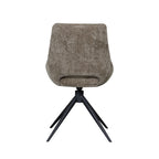 Eetkamerstoel Marlow - Hunter - Chenille - Zwart Metalen Frame