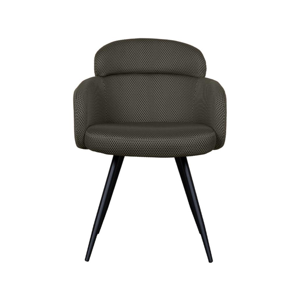 Eetkamerstoel Dinner - Hunter - Breathe - Zwart Metalen Frame