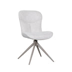 Eetkamerstoel Thorben - Naturel - - Taupe Metalen Frame