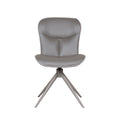 Eetkamerstoel Thorben - Forest - Microvezel - Taupe Metalen Frame