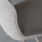 Eetkamerstoel Thorben - Forest - Microvezel - Taupe Metalen Frame