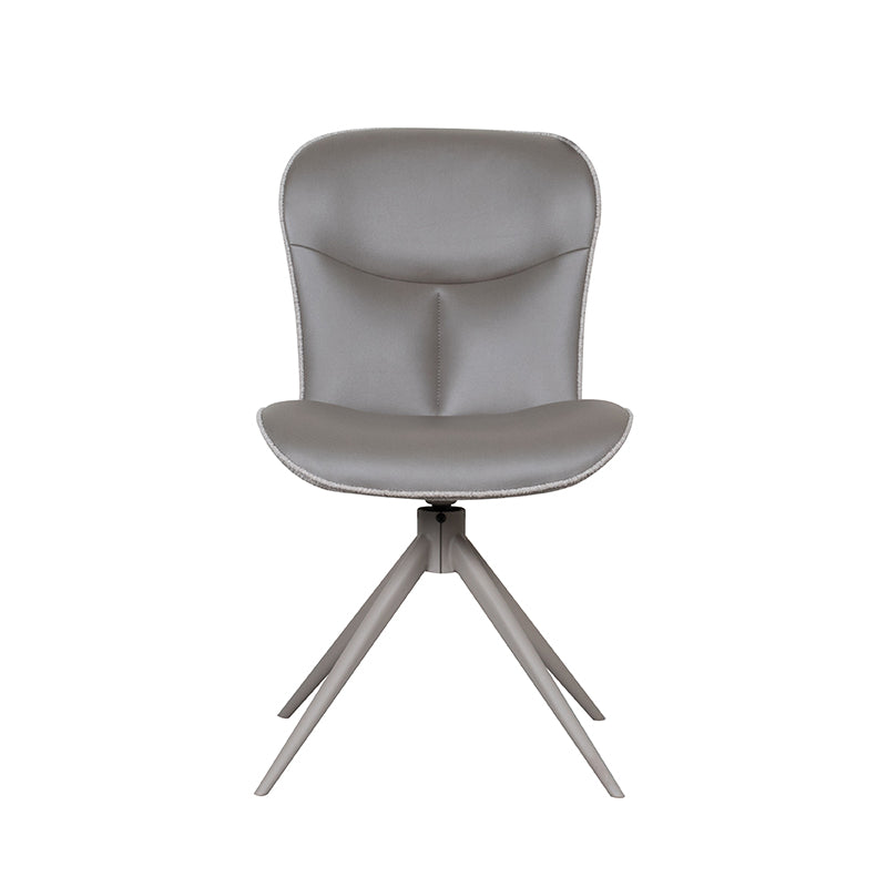 Eetkamerstoel Thorben - Forest - Microvezel - Taupe Metalen Frame