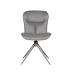 Eetkamerstoel Thorben - Forest - Microvezel - Taupe Metalen Frame