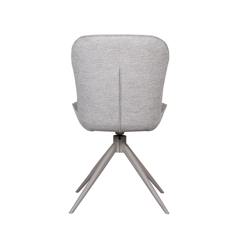 Eetkamerstoel Thorben - Forest - Microvezel - Taupe Metalen Frame