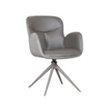 Eetkamerstoel Lasse - Forest - Microvezel - Taupe Metalen Frame