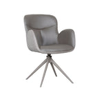 Eetkamerstoel Lasse - Forest - Microvezel - Taupe Metalen Frame