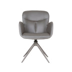 Eetkamerstoel Lasse - Forest - Microvezel - Taupe Metalen Frame