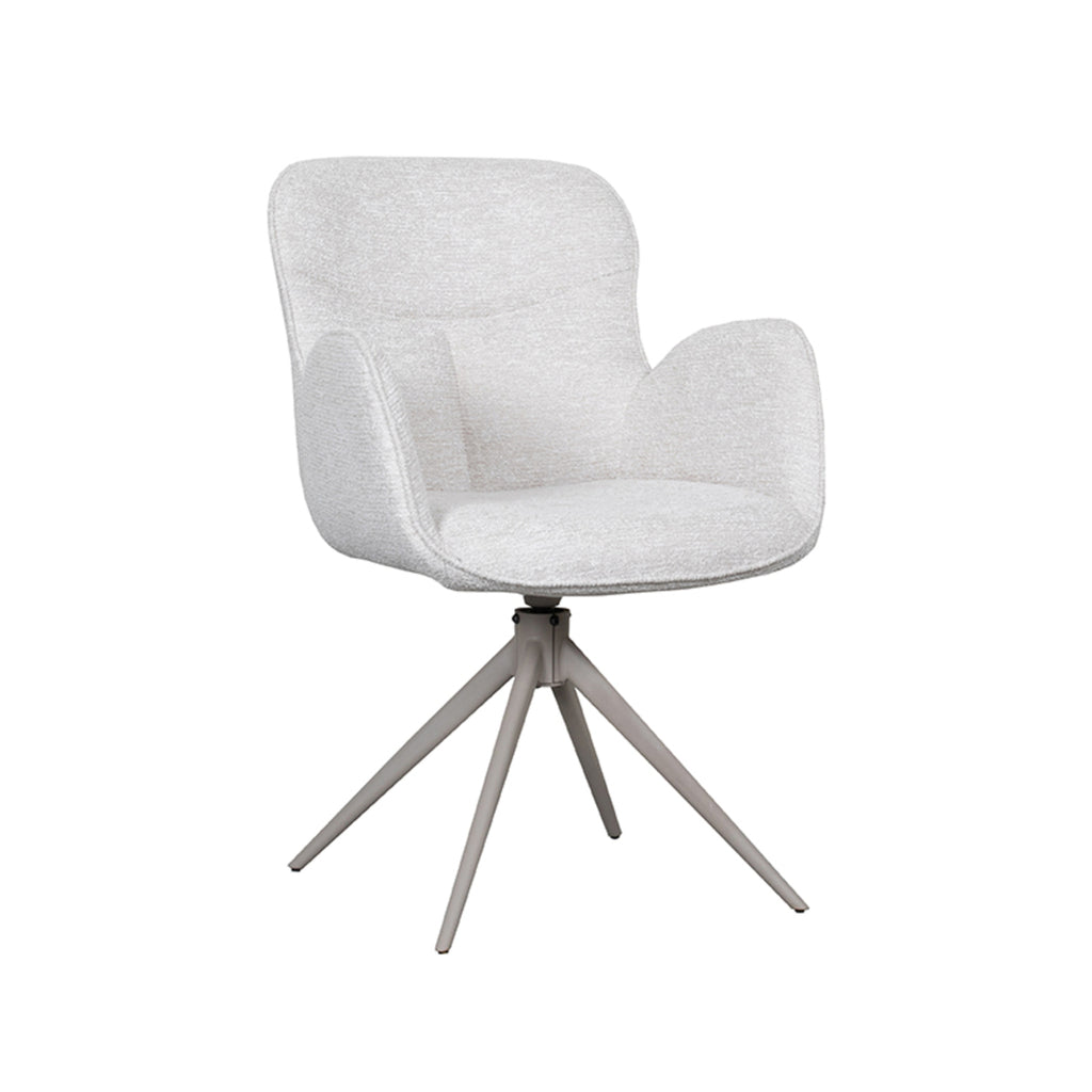 Eetkamerstoel Lasse - Naturel - Canyon - Taupe Metalen Frame
