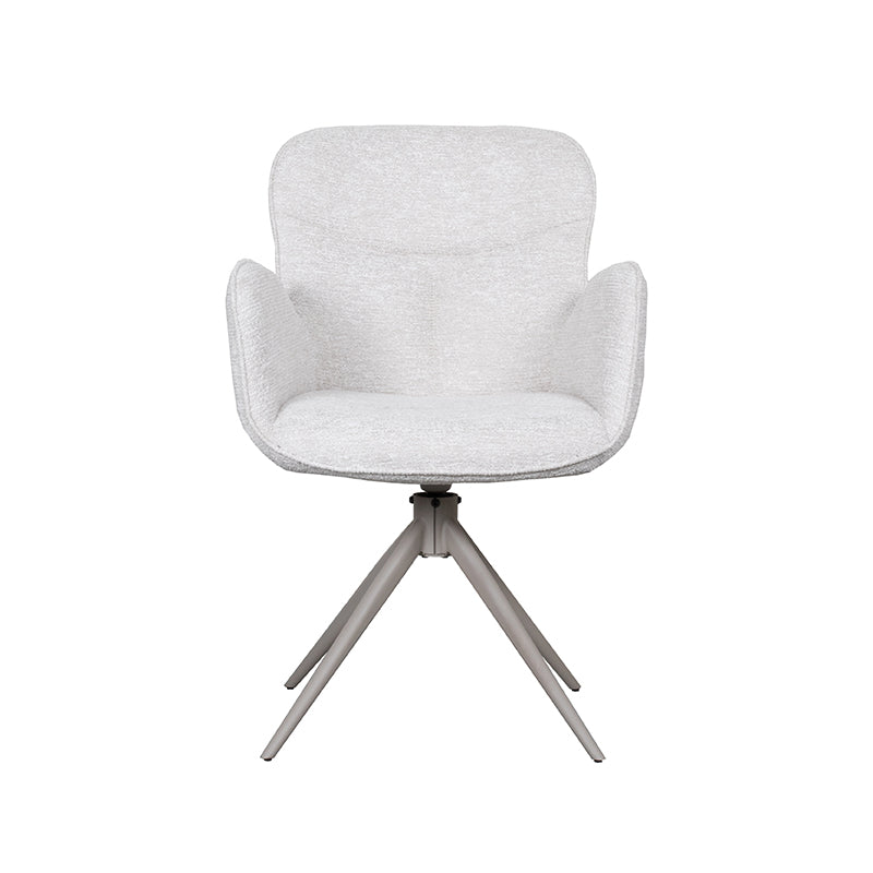 Eetkamerstoel Lasse - Naturel - Canyon - Taupe Metalen Frame