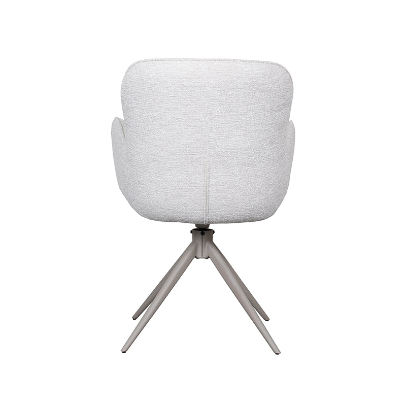 Eetkamerstoel Lasse - Naturel - Canyon - Taupe Metalen Frame