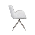 Eetkamerstoel Lasse - Naturel - Canyon - Taupe Metalen Frame