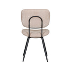 Eetkamerstoel Liva - Clay - Elite - Zwart Metalen Frame