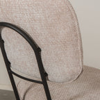 Eetkamerstoel Liva - Clay - Elite - Zwart Metalen Frame