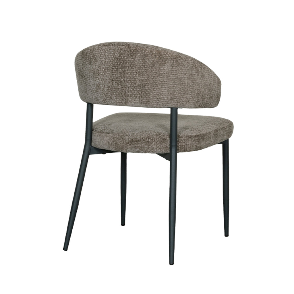 Eetkamerstoel Bliss - Hunter - Elite - Zwart Metalen Frame