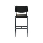 Barkruk Solid - Zwart - Hout - Hoog