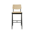 Barkruk Solid - Naturel - Hout - Hoog