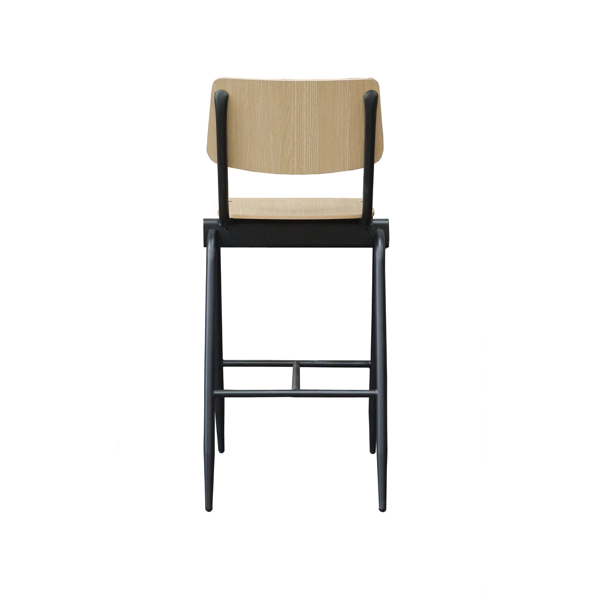 Barkruk Solid - Naturel - Hout - Hoog