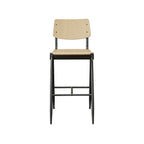 Barkruk Solid - Naturel - Hout - Hoog