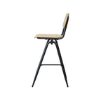 Barkruk Solid - Naturel - Hout - Hoog