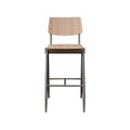 Barkruk Solid - Walnoot - Hout - Hoog