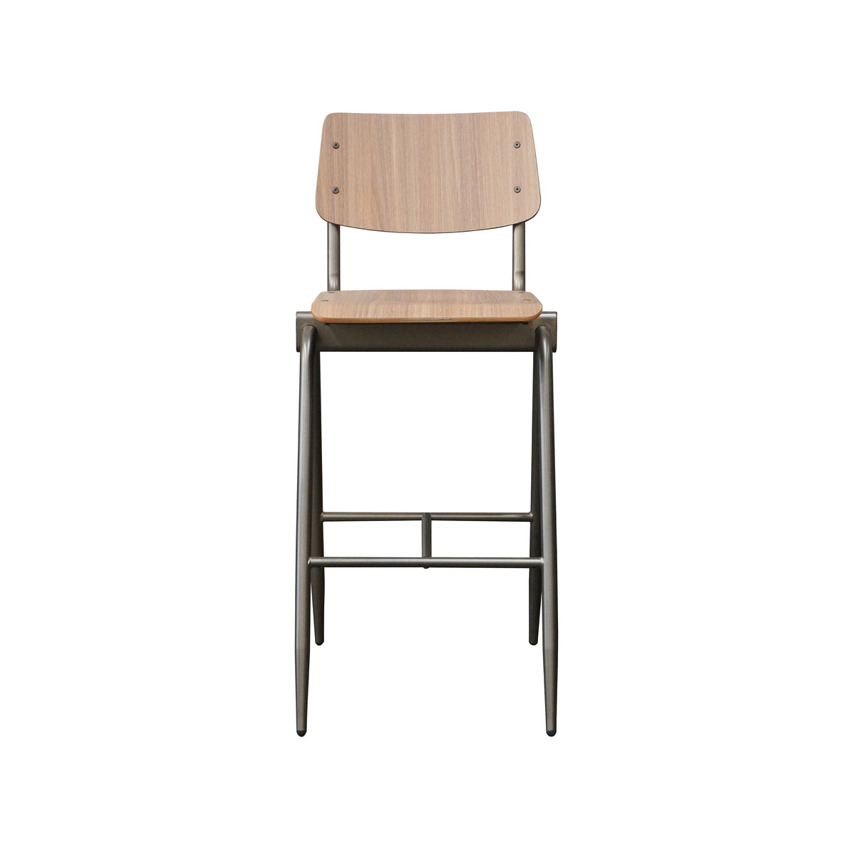 Barkruk Solid - Walnoot - Hout - Hoog