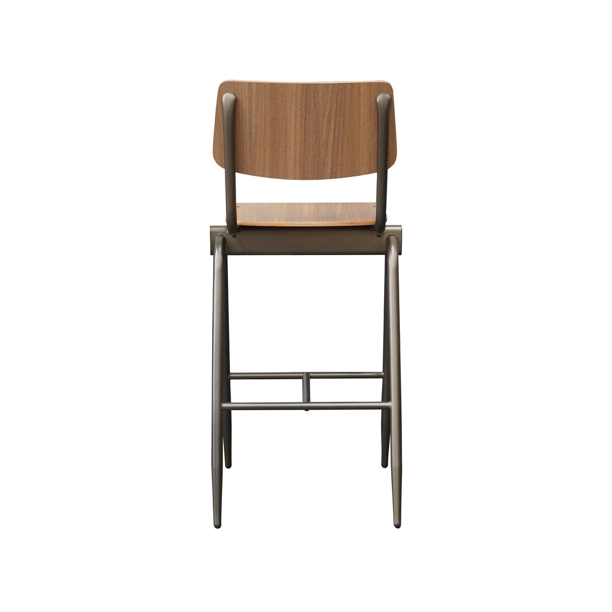 Barkruk Solid - Walnoot - Hout - Hoog