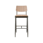 Barkruk Solid - Walnoot - Hout - Hoog