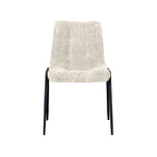 Eetkamerstoel Noor - Naturel - Elite - Zwart Metalen Frame