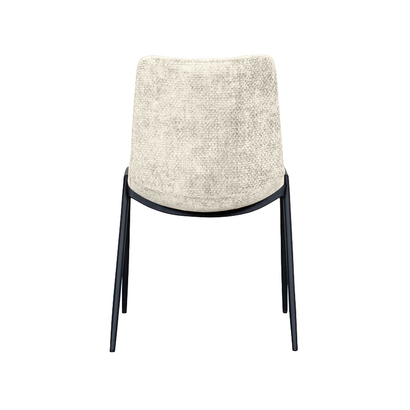 Eetkamerstoel Noor - Naturel - Elite - Zwart Metalen Frame