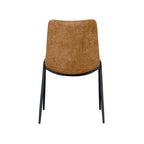 Eetkamerstoel Noor - Mustard - Elite - Zwart Metalen Frame