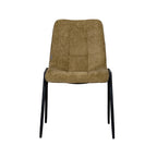 Eetkamerstoel Noor - Mustard - Elite - Zwart Metalen Frame
