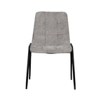 Eetkamerstoel Noor - Stone - Elite - Zwart Metalen Frame