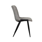 Eetkamerstoel Noor - Stone - Elite - Zwart Metalen Frame