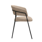 Eetkamerstoel Luuk - Clay - Elite - Zwart Metalen Frame