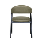 Eetkamerstoel Amaze - Moss - Micro Suede - Zwart Metalen Frame