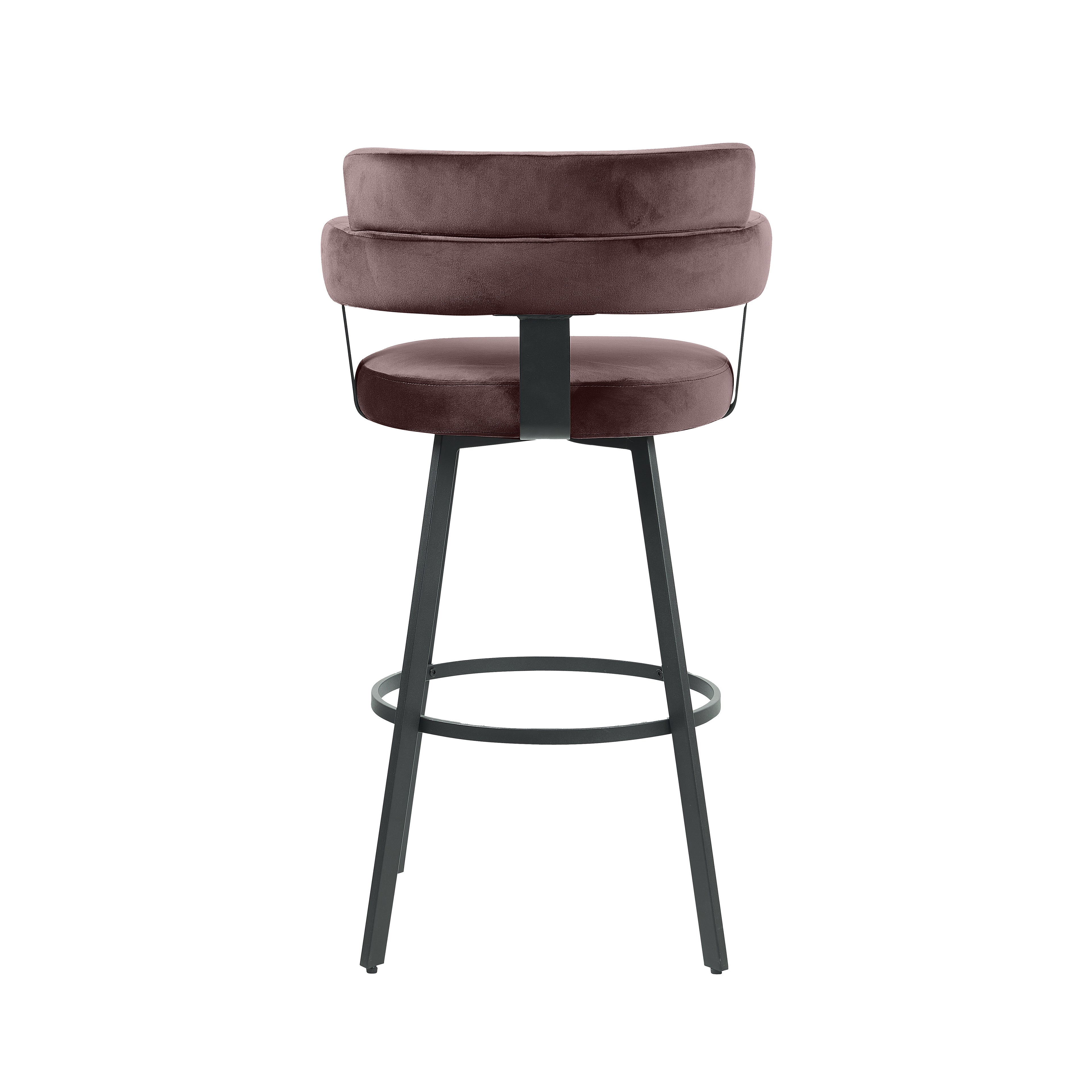 Barkruk Bardio - Taupe - Fluweel - Hoog