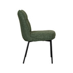 Eetkamerstoel Lennon - Forest - Royal Boucle - Zwart Metalen Frame