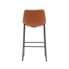 Barkruk Risto - Cognac - Kunstleder - Hoog