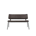 Eetkamerbank Gusto - Donkerbruin - Kunstleder - 120 cm