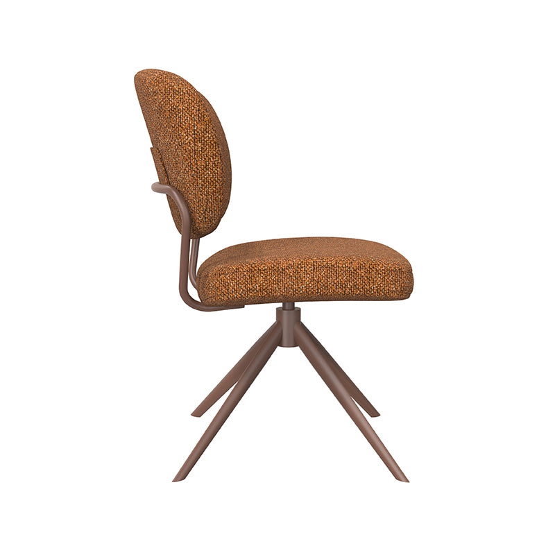 Eetkamerstoel Geneva - Coral - Royal Boucle - Coral Metalen Frame