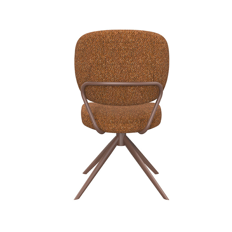 Eetkamerstoel Geneva - Coral - Royal Boucle - Coral Metalen Frame