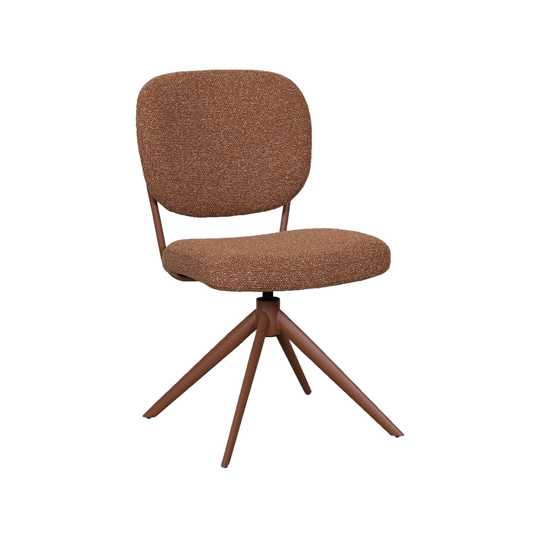 Eetkamerstoel Geneva - Coral - Boucle - Coral Metalen Frame